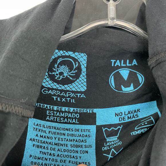 Garrapata Textile Hummingbird Cowl Turtleneck Top Medium long sleeve pockets - Picture 8 of 12